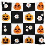 Seamless Halloween Pattern With Smiling Pumpkin 20240926 161714 0000 Large Cushion Case (Two Sides)