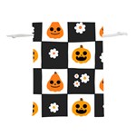 Seamless Halloween Pattern With Smiling Pumpkin 20240926 161714 0000 Lightweight Drawstring Pouch (L)