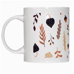 Autumn Seamless Leaves Pattern  White Mug