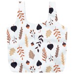 Autumn Seamless Leaves Pattern  Full Print Recycle Bag (XXL)