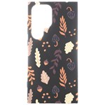 Autumn Seamless Leaves Pattern  Samsung Galaxy S24 Ultra 6.9 Inch Black TPU UV Case