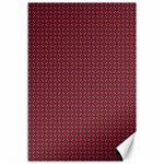 Brown Red Dot Pattern Canvas 12  x 18 