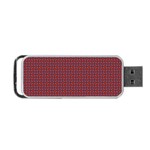 Brown Red Dot Pattern Portable USB Flash (Two Sides)