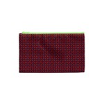 Brown Red Dot Pattern Cosmetic Bag (XS)