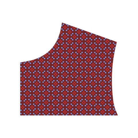 Brown Red Dot Pattern Women s Button Up Vest from ArtsNow.com Top Left