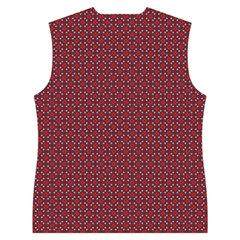 Brown Red Dot Pattern Women s Button Up Vest from ArtsNow.com Back