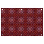 Brown Red Dot Pattern Banner and Sign 6  x 4 