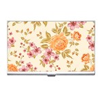 Peony Flower Pattern Background Business Card Holder