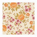 Peony Flower Pattern Background Medium Glasses Cloth (2 Sides)