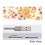 Peony Flower Pattern Background Memory Card Reader (Stick)