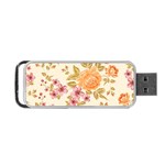 Peony Flower Pattern Background Portable USB Flash (One Side)