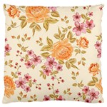 Peony Flower Pattern Background Standard Premium Plush Fleece Cushion Case (One Side)