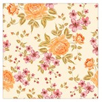 Peony Flower Pattern Background Square Satin Scarf (36  x 36 )