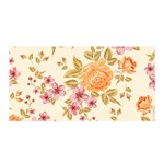 Peony Flower Pattern Background Satin Wrap 35  x 70 