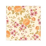 Peony Flower Pattern Background Square Satin Scarf (30  x 30 )