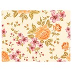 Peony Flower Pattern Background Premium Plush Fleece Blanket (Extra Small)