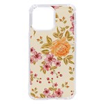 Peony Flower Pattern Background iPhone 14 Pro Max TPU UV Print Case