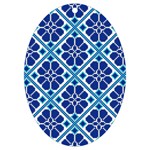 Illustration Of Ukrainian Folk Seamless Pattern Ornament Ethnic Ornament UV Print Acrylic Ornament Oval