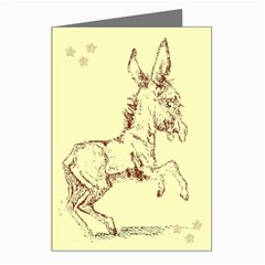 Donkey 5 Greeting Cards (Pkg of 8) from ArtsNow.com Left