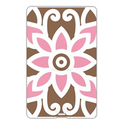 A Pink Flower On A Brown Background Name Card Style USB Flash Drive from ArtsNow.com Back