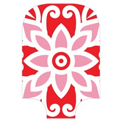 A Red And White Pattern With A Flower On It Luggage Cover (Large) from ArtsNow.com Front