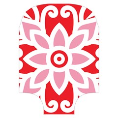 A Red And White Pattern With A Flower On It Luggage Cover (Medium) from ArtsNow.com Front