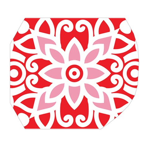 A Red And White Pattern With A Flower On It Belt Pouch Bag (Large) from ArtsNow.com Tape