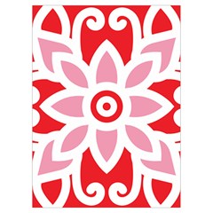 A Red And White Pattern With A Flower On It Playing Cards Single Design (Rectangle) with Custom Box from ArtsNow.com Card