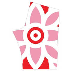 A Red And White Pattern With A Flower On It Men s Side Zip Front Pouch Ski And Snowboard Bib Pants	 from ArtsNow.com Back Right