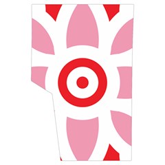 A Red And White Pattern With A Flower On It Men s Side Zip Front Pouch Ski And Snowboard Bib Pants	 from ArtsNow.com Back Right Center