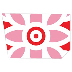 A Red And White Pattern With A Flower On It Men s Side Zip Front Pouch Ski And Snowboard Bib Pants	 from ArtsNow.com Loop Left