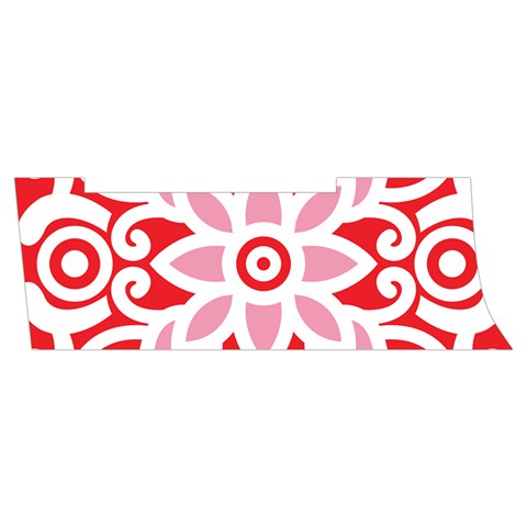 A Red And White Pattern With A Flower On It Men s Side Zip Front Pouch Ski And Snowboard Bib Pants	 from ArtsNow.com Waistband Right