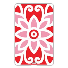 A Red And White Pattern With A Flower On It Name Card Style USB Flash Drive from ArtsNow.com Back