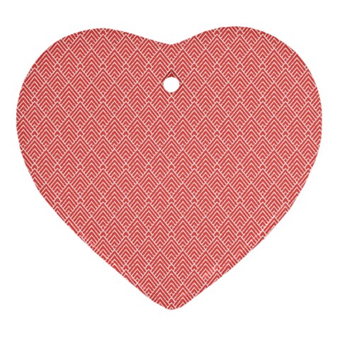 A Red And White Background With A Pattern Ornament (Heart) from ArtsNow.com Front