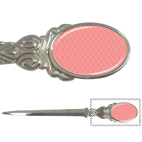 A Red And White Background With A Pattern Letter Opener from ArtsNow.com Front