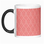 A Red And White Background With A Pattern Morph Mug