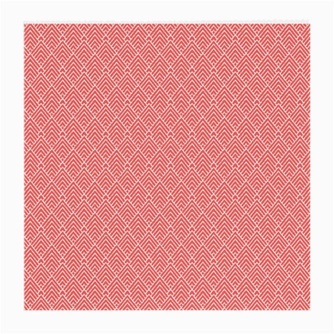 A Red And White Background With A Pattern Medium Glasses Cloth from ArtsNow.com Front