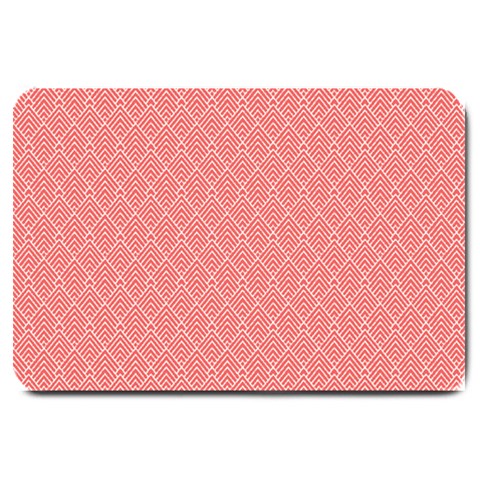 A Red And White Background With A Pattern Large Doormat from ArtsNow.com 30 x20  Door Mat