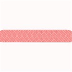 A Red And White Background With A Pattern Small Bar Mat