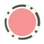 A Red And White Background With A Pattern Poker Chip Card Guard