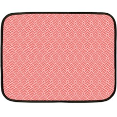 A Red And White Background With A Pattern Two Sides Fleece Blanket (Mini) from ArtsNow.com 35 x27  Blanket Front