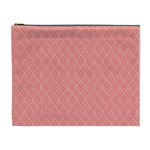 A Red And White Background With A Pattern Cosmetic Bag (XL)