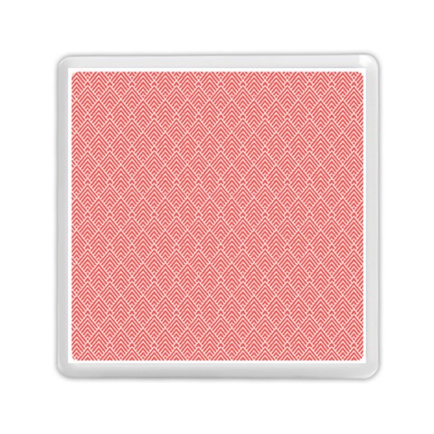 A Red And White Background With A Pattern Memory Card Reader (Square) from ArtsNow.com Front