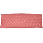 A Red And White Background With A Pattern Body Pillow Case (Dakimakura)