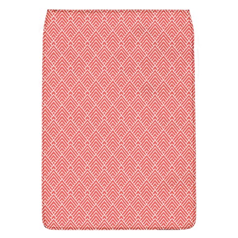 A Red And White Background With A Pattern Removable Flap Cover (L) from ArtsNow.com Front