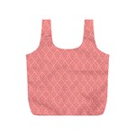 A Red And White Background With A Pattern Full Print Recycle Bag (S)