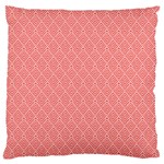 A Red And White Background With A Pattern Standard Premium Plush Fleece Cushion Case (One Side)