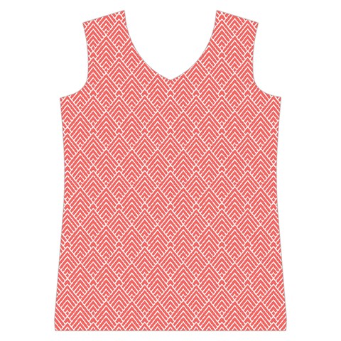 A Red And White Background With A Pattern Women s Basketball Tank Top from ArtsNow.com Front