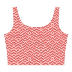 A Red And White Background With A Pattern Midi Sleeveless Dress from ArtsNow.com Top Back