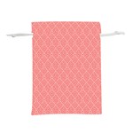 A Red And White Background With A Pattern Lightweight Drawstring Pouch (L)